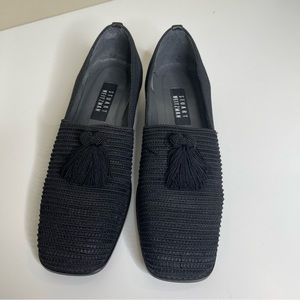 Stuart Weitzman Paisano Black tassels Loafers
